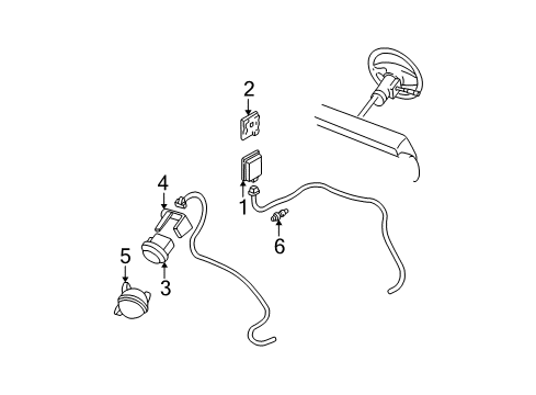 1985 Chevy Astro Servo Asm,Cruise Control Diagram for 25074632