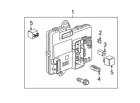 2008 Chevy Malibu Fuse & Relay Diagram 2 - Thumbnail