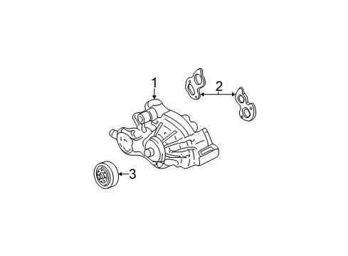 2003 Chevy Suburban 1500 Cooling System, Radiator, Water Pump, Cooling Fan Diagram 1 - Thumbnail