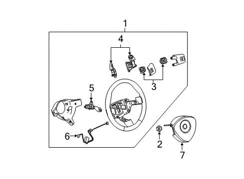 2005 Pontiac Grand Prix Switch Assembly, Automatic Transmission Man Shift Shaft Position Diagram for 1999327