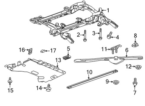 2024 Cadillac CT4 Suspension Mounting - Front Diagram 2 - Thumbnail