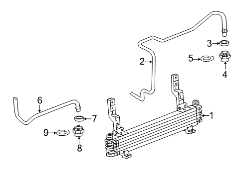 2011 Chevy Silverado 2500 HD Trans Oil Cooler Diagram 2 - Thumbnail