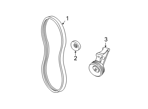 2002 Chevy Cavalier Belts & Pulleys, Cooling Diagram 2 - Thumbnail