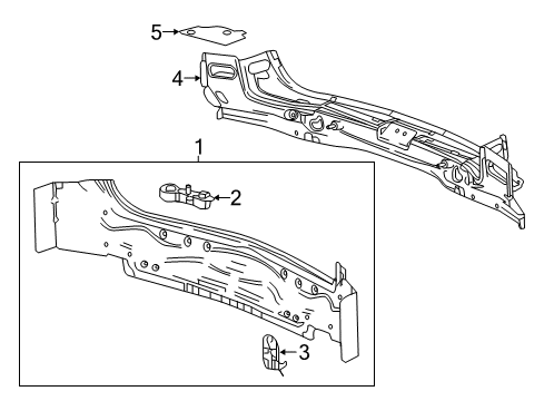 2021 Chevy Traverse Rear Body Diagram