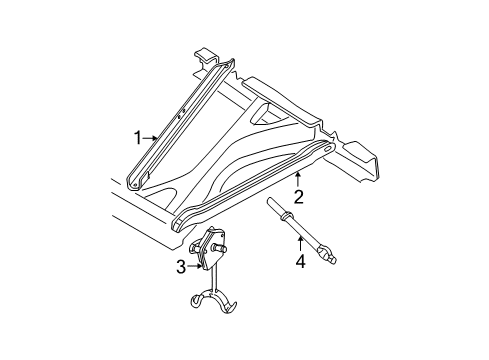 1997 Chevy C2500 Carrier & Components - Spare Tire Diagram