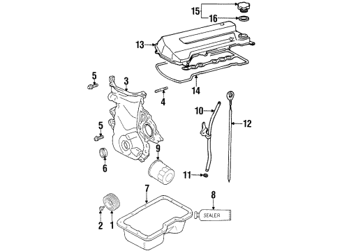 2000 Chevy Prizm Filters Diagram 1 - Thumbnail