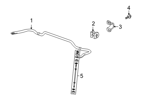 2013 Chevy Traverse Rear Suspension, Control Arm Diagram 2 - Thumbnail