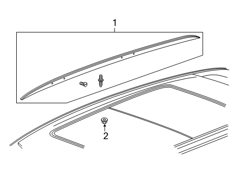 2020 Cadillac XT4 Luggage Carrier Diagram