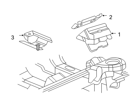 2011 Chevy Express 1500 Engine & Trans Mounting Diagram 1 - Thumbnail