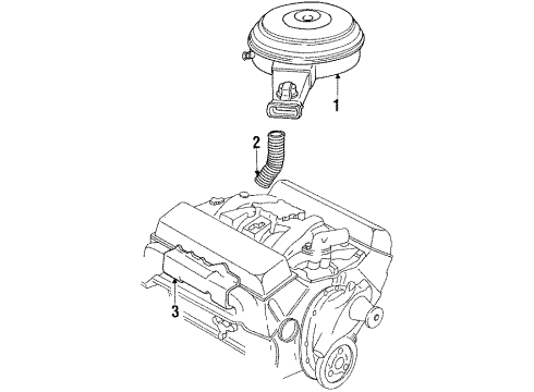 1986 Pontiac Grand Prix Air Inlet Diagram 2 - Thumbnail