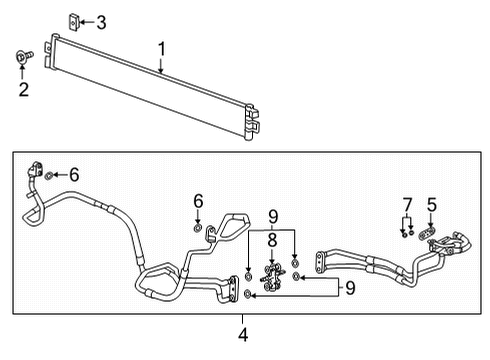 2023 Cadillac Escalade ESV Trans Oil Cooler Diagram 1 - Thumbnail