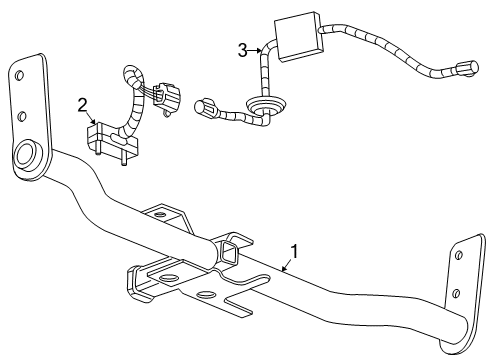 2014 GMC Terrain Trailer Hitch Components Diagram