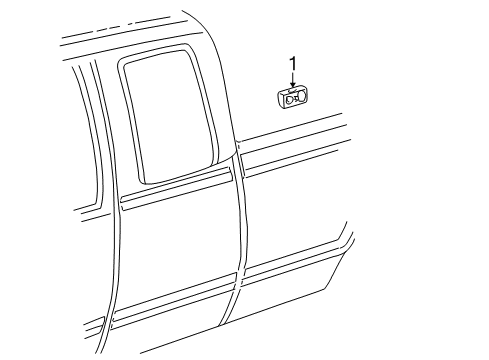 2006 GMC Sierra 1500 Exterior Trim - Cab Diagram 1 - Thumbnail