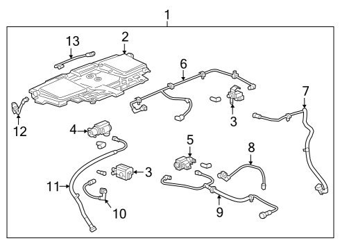 2024 Cadillac CT4 TUBE ASM-TURBO WASTEGATE ACTR VAC TK SOL Diagram for 12685903