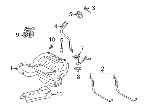 2006 Cadillac CTS Fuel Supply Diagram