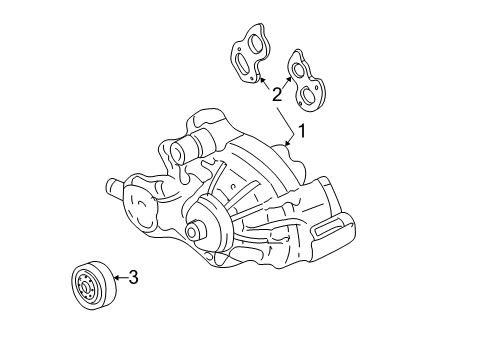 2005 Cadillac Escalade EXT Cooling System, Radiator, Water Pump, Cooling Fan Diagram 1 - Thumbnail