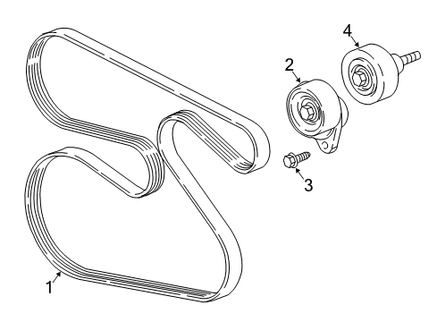 2019 Buick Regal Sportback Belts & Pulleys Diagram