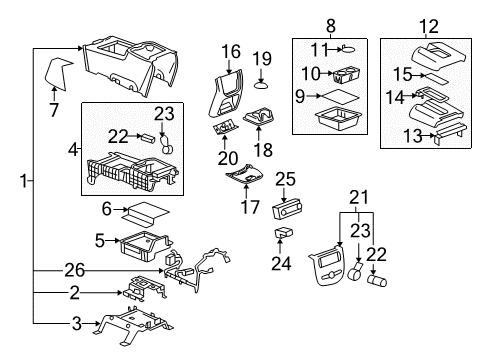 2012 Chevy Tahoe Center Console Diagram