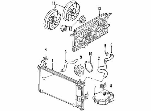 2001 Pontiac Aztek Starter Diagram 1 - Thumbnail