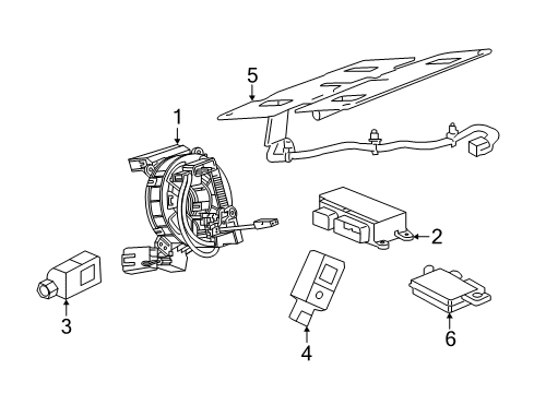 2019 Chevy Impala Air Bag Components Diagram 2 - Thumbnail