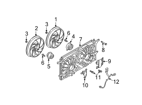 2004 Buick Rendezvous Shield, Engine Coolant Fan Heat Diagram for 10312888