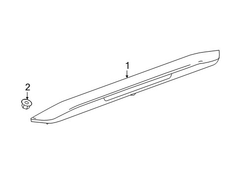 2017 Chevy Cruze Lamp Assembly, High Mount Stop Diagram for 84277408