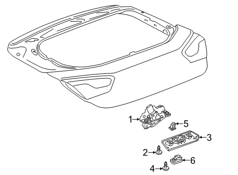 2019 Chevy Cruze Lift Gate Diagram 2 - Thumbnail