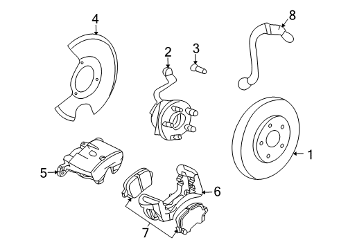 2007 Pontiac Solstice Front Brakes Diagram