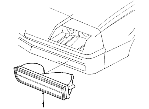 1986 Buick Skyhawk Park Lamps Diagram 2 - Thumbnail