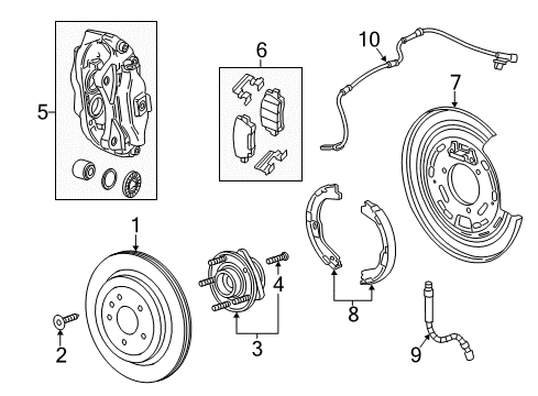 2016 Cadillac CTS Rear Brakes Diagram 1 - Thumbnail