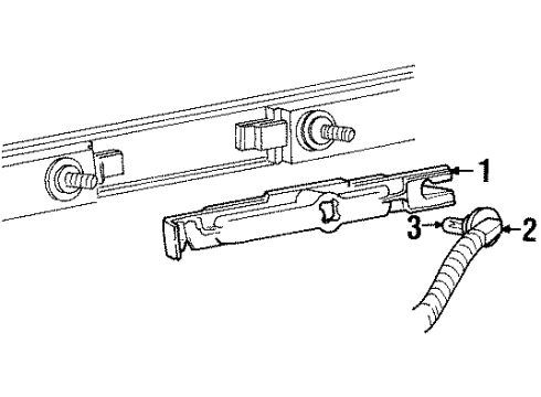 1991 Cadillac Allante Side Marker Lamps Diagram