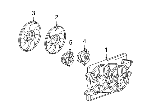 2007 Pontiac Torrent Cooling System, Radiator, Water Pump, Cooling Fan Diagram