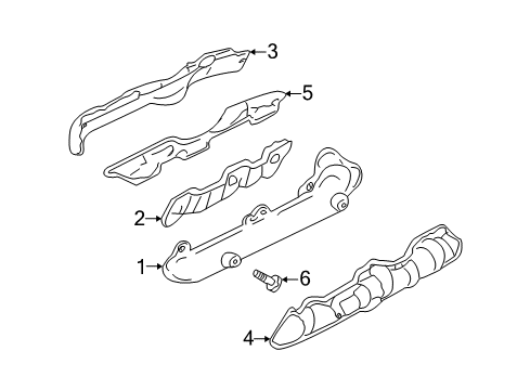 2005 Chevy Monte Carlo Exhaust Manifold Diagram 1 - Thumbnail