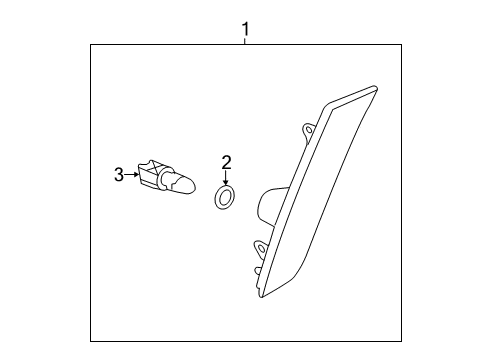 2013 Cadillac XTS Bulbs Diagram 3 - Thumbnail