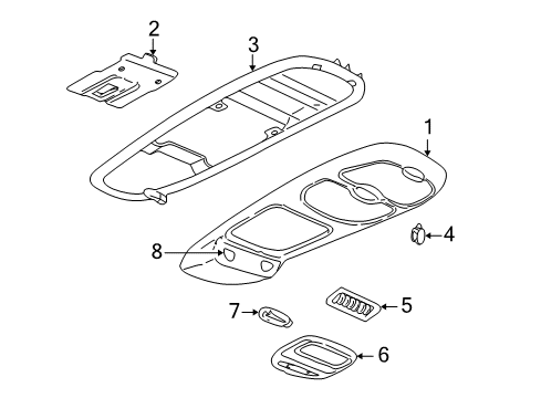 1998 Chevy Venture Display Assembly, Driver Information Diagram for 10436818