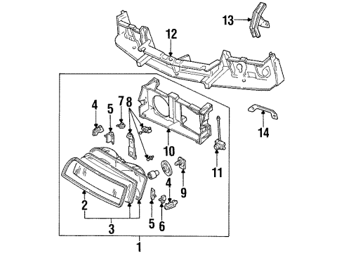 1993 Chevy Beretta Bulbs Diagram