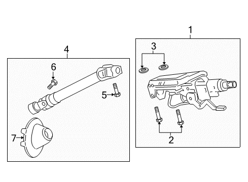 2013 Chevy Caprice Steering Column, Steering Wheel Diagram 1 - Thumbnail