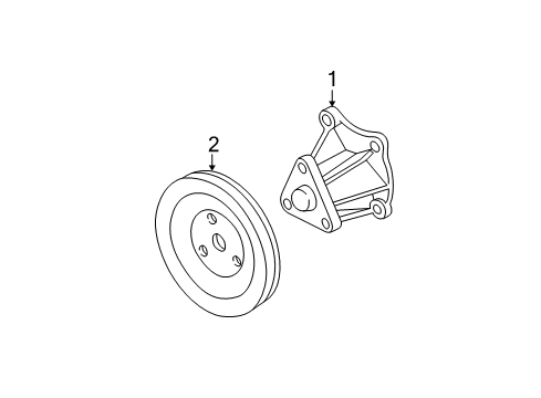 1998 Chevy Cavalier Cooling System, Radiator, Water Pump, Cooling Fan Diagram 1 - Thumbnail