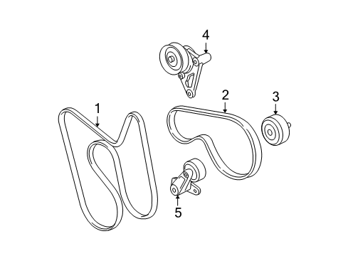 2012 Cadillac Escalade EXT Belts & Pulleys, Maintenance Diagram