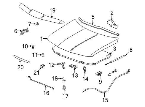 2007 Saturn Vue Deflector Pkg,Hood Air (8.010) *Smoke)(Insta Diagram for 17802528