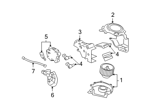 2010 Cadillac DTS Auxiliary Heater & A/C Diagram