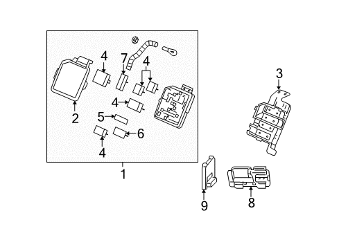 2006 Chevy Monte Carlo STARTER ASM,. Diagram for 19418857