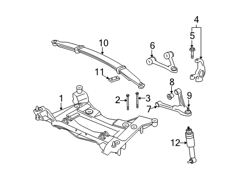 2011 Chevy Corvette Front Suspension, Control Arm, Stabilizer Bar Diagram 1 - Thumbnail