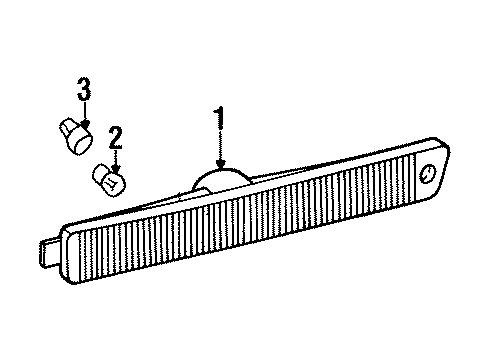 1998 Saturn SL1 Side Marker Lamps Diagram