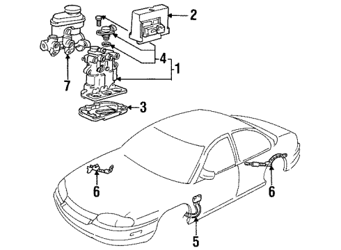 1999 Chevy Monte Carlo Anti-Lock Brakes Diagram 1 - Thumbnail