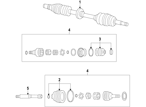 2015 Chevy Spark Front Axle Shafts & Joints, Drive Axles Diagram