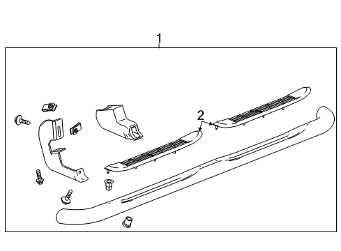 2009 GMC Sierra 3500 HD Running Board Diagram 2 - Thumbnail