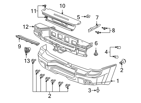 2006 Buick Rainier Rear Bumper Diagram