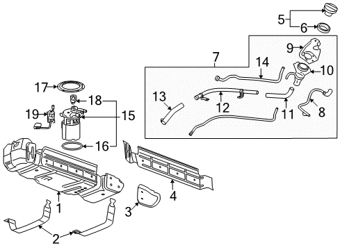 2009 GMC Yukon XL 1500 Fuel Supply Diagram