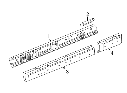 2022 Cadillac XT6 Rocker Panel Diagram